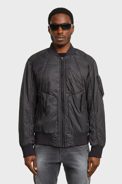 Чоловічий чорний бомбер G-Star RAW XL D26882,E063 - Фото 1 Чоловічий чорний бомбер G-Star RAW XL D26882,E063 - зображення 1