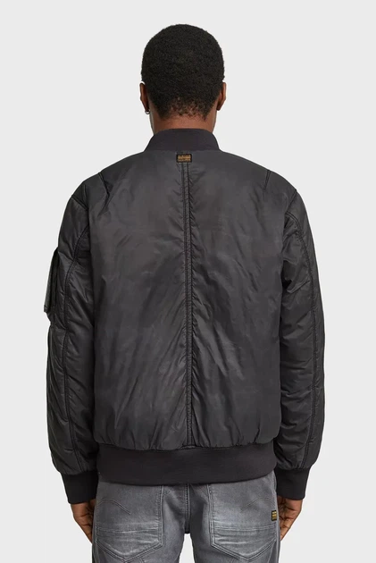 Чоловічий чорний бомбер G-Star RAW XL D26882,E063 - Фото 3 Чоловічий чорний бомбер G-Star RAW XL D26882,E063 - зображення 3