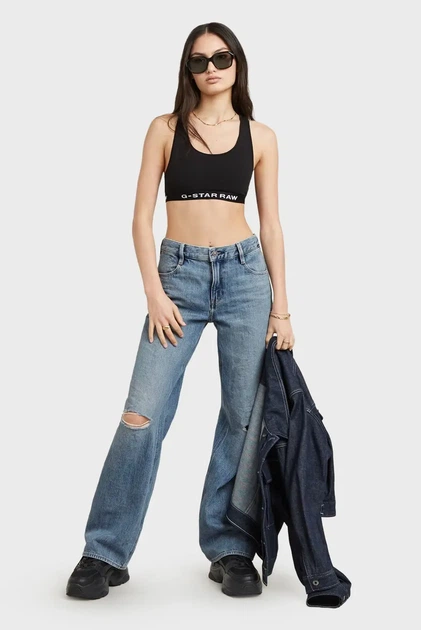 Жіночий чорний топ Bralette G-Star RAW L D23776, D516 - зображення 2