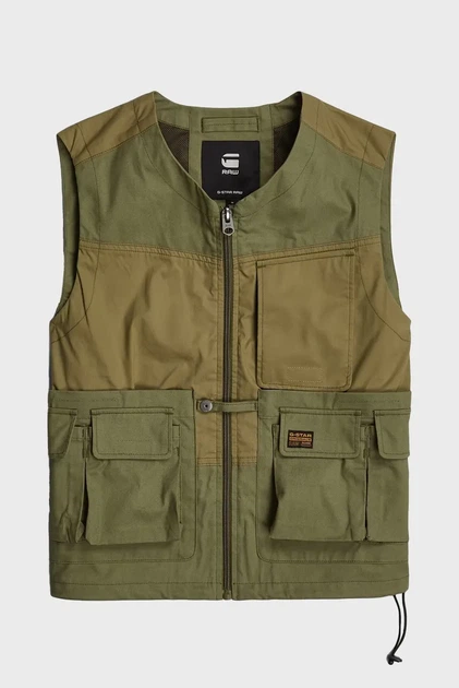 Чоловічий зелений жилет P-35T G-Star RAW M D24287,D387 - изображение 5
