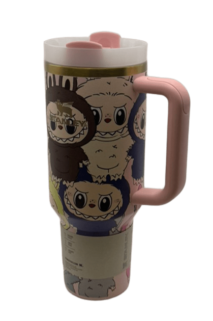 Термос термокружка Stanley Quencher H2.0 Tumbler из нержавеющей стали 1,18 л Labubu Cup Premium Look KT8005202 - изображение 7