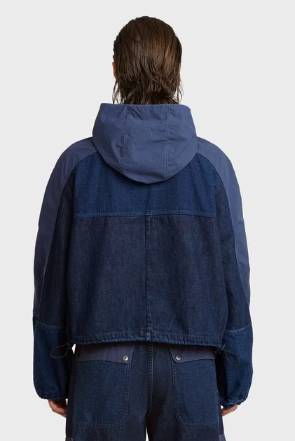 Жіноча темно-синя джинсова куртка Hooded track G-Star RAW XS D26292,D934 - изображение 3