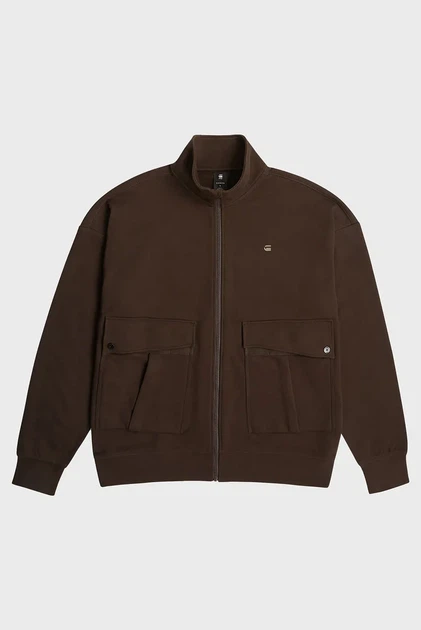 Чоловіча темно-коричнева спортивна кофта Rovic G-Star RAW M D27078,E209 - зображення 7