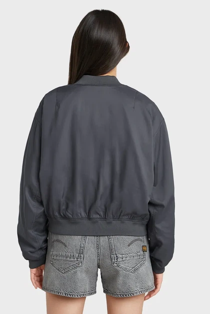 Жіночий темно-сірий бомбер Summer G-Star RAW M D26004, D923 - Фото 3 Жіночий темно-сірий бомбер Summer G-Star RAW M D26004, D923 - зображення 3