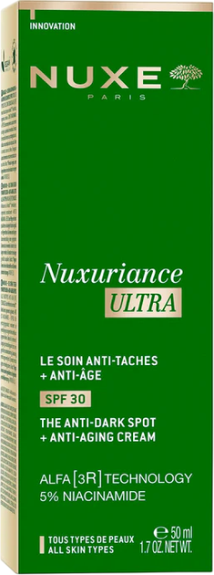 Крем для обличчя Nuxe Nuxuriance Ultra The Anti-Dark Spot + Anti-Aging SPF 30 антивіковий 50 мл (3264680042249) - зображення 2