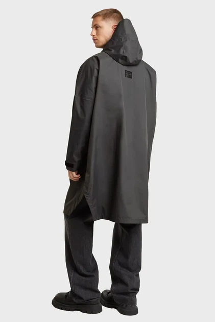 Чоловічий темно-сірий плащ Rain poncho G-Star RAW S D24455,D606 - Фото 2 Чоловічий темно-сірий плащ Rain poncho G-Star RAW S D24455,D606 - изображение 2