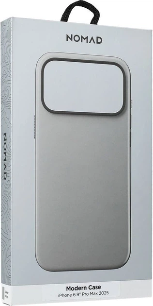 Etui Nomad Modern Case Magsafe na iPhone 17 Pro Max Księżycowo-Szare (856504011994) - obraz 3