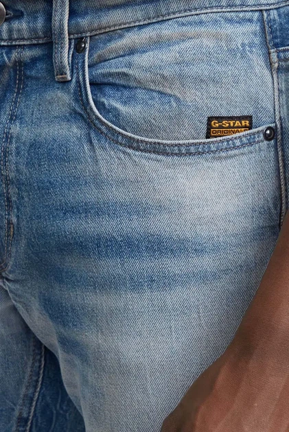 Чоловічі блакитні джинси Mosa Straight G-Star RAW 31-32 D23692,D936 - зображення 4