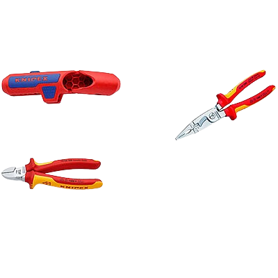 Набор инструментов KNIPEX 00 31 30 BK V01 3 предмета для электромонтажных работ Красный - изображение 3