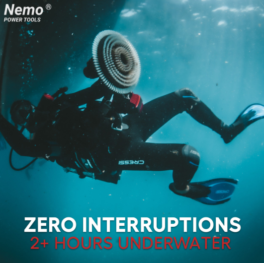 Акумуляторний очисник корпусів суден Nemo Hull Cleaner Electric Brush - Фото 4 Акумуляторний очисник корпусів суден Nemo Hull Cleaner Electric Brush - изображение 4