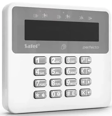 Бездротова клавіатура LCD Satel White  (PRF-LCD-A2) - зображення 4