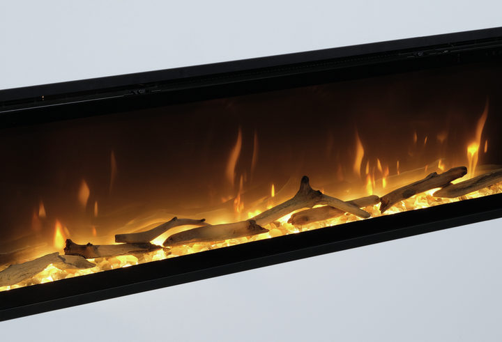 Электрокамин с обогревом Dimplex Ignite Evolve 100 (EVO2500) с дровами, кристаллами стекла, цветами пламени и подсветкой наполнения, WiFi управление, размер 2576x419x152 + Подарок! Увлажнитель воздуха - изображение 11