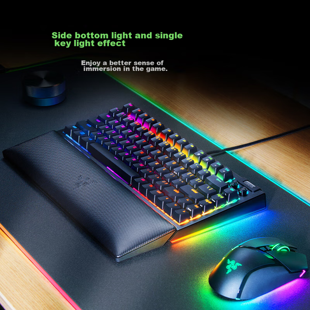 Механическая клавиатура Razer BlackWidow V4 75% с возможностью горячей замены клавиш, регулируемой конструкцией прокладок, RGB-подсветкой, подходит для киберспорта и игр, черная. - Фото 6 Механическая клавиатура Razer BlackWidow V4 75% с возможностью горячей замены клавиш, регулируемой конструкцией прокладок, RGB-подсветкой, подходит для киберспорта и игр, черная. - изображение 6