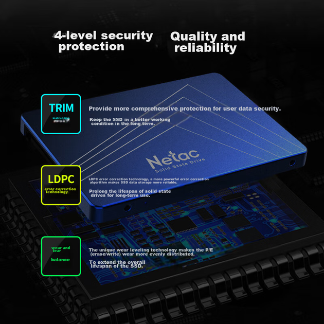 SSD диск Netac N530S 960GB 2.5" SATAIII TLC - зображення 4