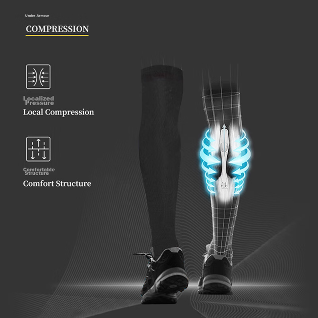 Защита ног Under Armour Sports полная, для фитнеса и спорта, черная, XL - изображение 2