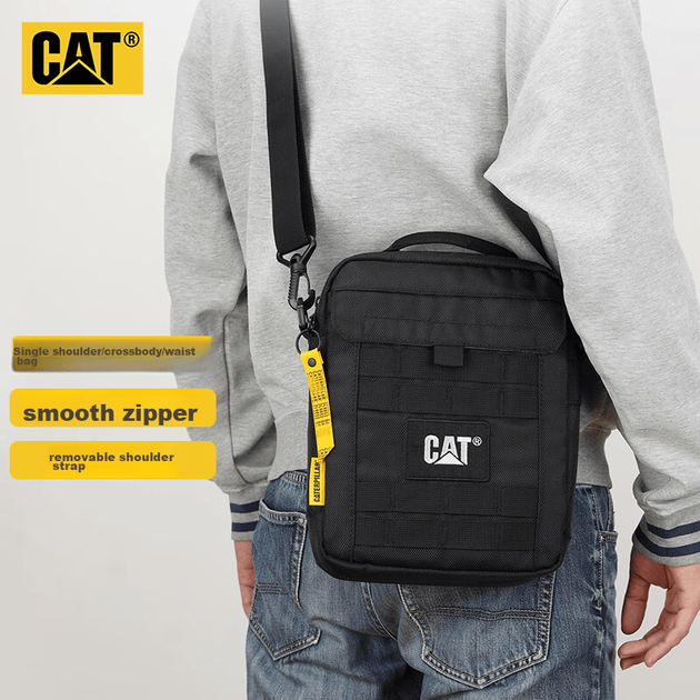 Сумка через плечо CAT, сумка для iPad 11 дюймов, сумка для журналиста, тактическая боковая сумка с системой MOLLE для активного отдыха, синяя 84036 - изображение 2