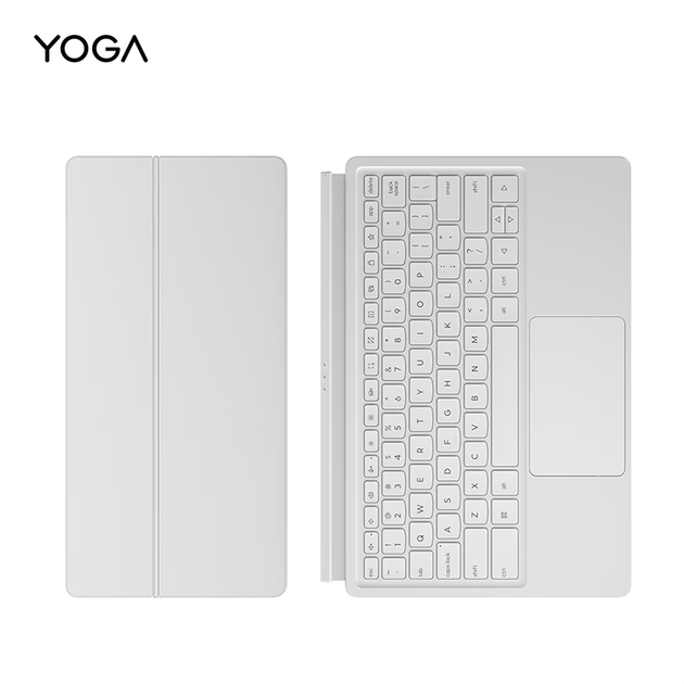 Магнітна клавіатура та підставка Lenovo YOGA Pad Pro, зручні та міцні, кріплення одним натисканням, регулювання кута нахилу, безліч функціональних клавіш, швидкий доступ до різних комбінацій клавіш, світло-блакитний колір. - зображення 4