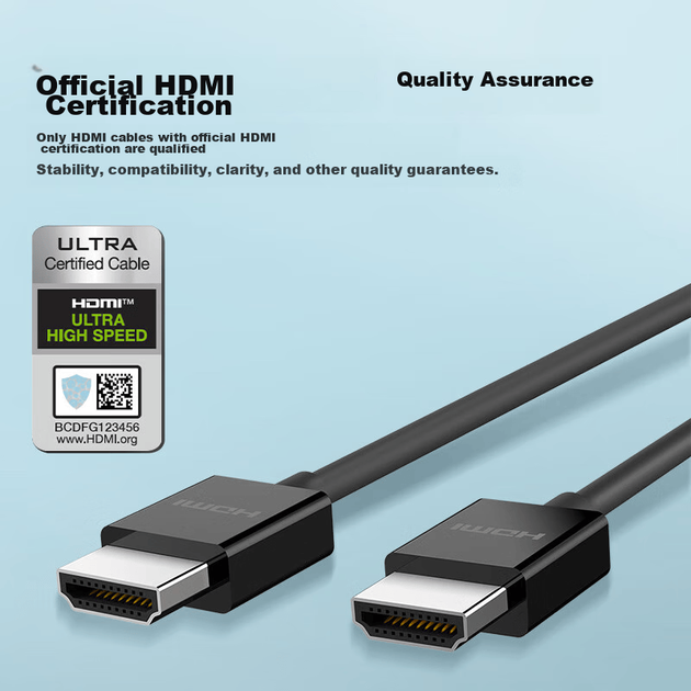 Удлинительный кабель BELKIN HDMI 2.1, кабель для подключения монитора 48 Гбит/с, кабель для передачи видео высокой четкости 4K Dynamic HDR, цифровой кабель EARC 8K, плетеный, 1 метр AV10176 - Фото 3 Удлинительный кабель BELKIN HDMI 2.1, кабель для подключения монитора 48 Гбит/с, кабель для передачи видео высокой четкости 4K Dynamic HDR, цифровой кабель EARC 8K, плетеный, 1 метр AV10176 - изображение 3