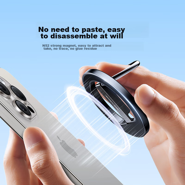 Магнитная подставка для телефона UGREEN MagSafe с кольцевым держателем, вращающаяся на 360°, складная, портативная, из сплава, подходит для iPhone 17/16 и Huawei Mate 70. - Фото 3 Магнитная подставка для телефона UGREEN MagSafe с кольцевым держателем, вращающаяся на 360°, складная, портативная, из сплава, подходит для iPhone 17/16 и Huawei Mate 70. - изображение 3