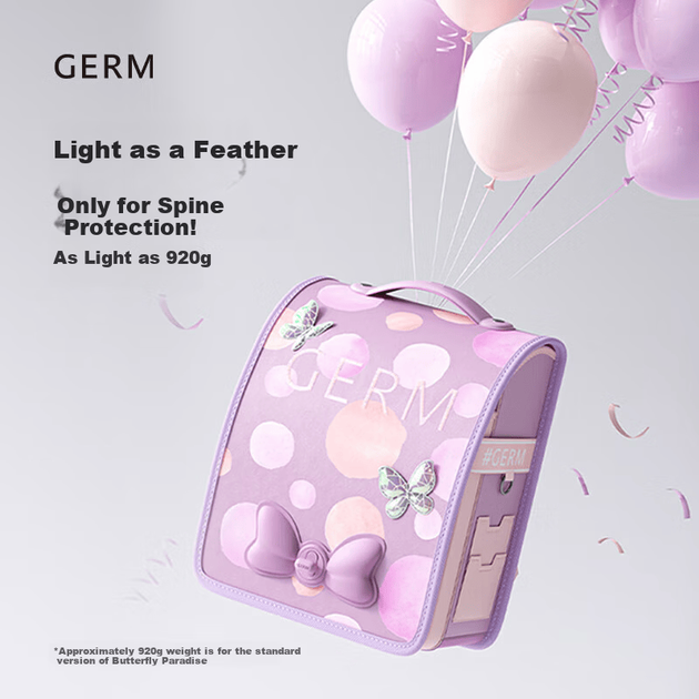 Рюкзак Germ школьный сверхлегкий с защитой спины, розовый - изображение 9