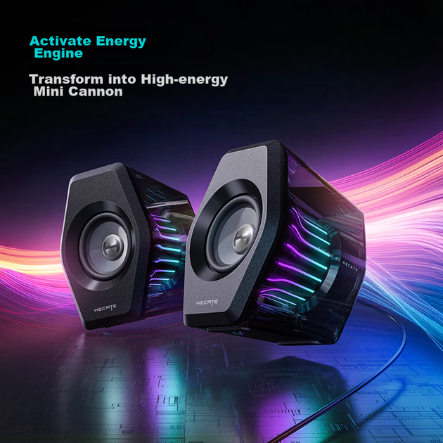 Ігрові колонки EDIFIER HECATE G3000 7.1 для настільних комп'ютерів, Bluetooth-колонка, комп'ютерні колонки, подарунок для настільного комп'ютера та ноутбука, чорний колір Phantom Black - зображення 5