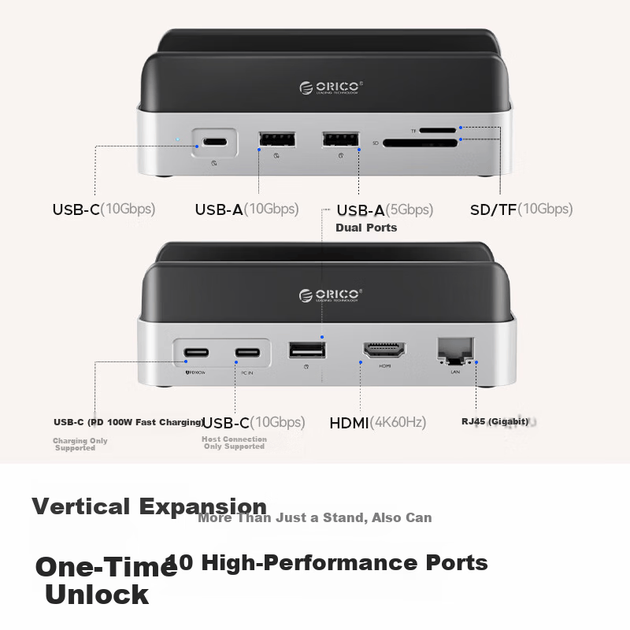 ORICO Macmini M4 Expansion Dock корпус для жорсткого диска конвертер M.2 настільний накопичувач вертикальна підставка док-станція аксесуар MiniDock (жорсткий диск не входить до комплекту) - Фото 1 ORICO Macmini M4 Expansion Dock корпус для жорсткого диска конвертер M.2 настільний накопичувач вертикальна підставка док-станція аксесуар MiniDock (жорсткий диск не входить до комплекту) - зображення 1