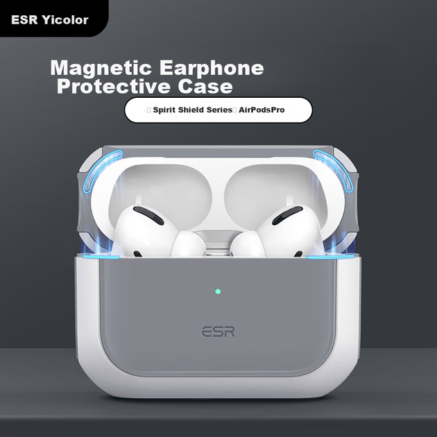 Чехол ESR для AirPods Pro 2 магнитный MagSafe противоударный - Фото 1 Чехол ESR для AirPods Pro 2 магнитный MagSafe противоударный - изображение 1