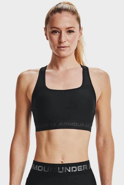 Жіночий чорний топ UA Crossback Mid Bra Under Armour M 1361034-001 - Фото 1 Жіночий чорний топ UA Crossback Mid Bra Under Armour M 1361034-001 - изображение 1