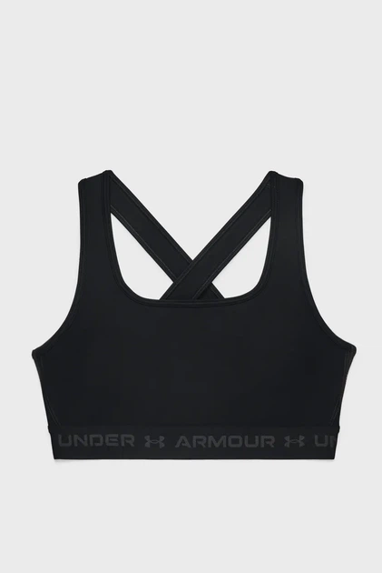 Жіночий чорний топ UA Crossback Mid Bra Under Armour L 1361034-001 - изображение 5
