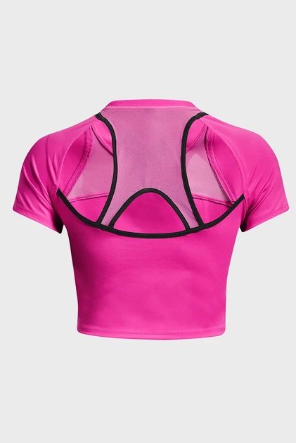 Жіночий рожевий топ UA Run Anywhere Crop SS Under Armour XL 1376816-652 - изображение 7
