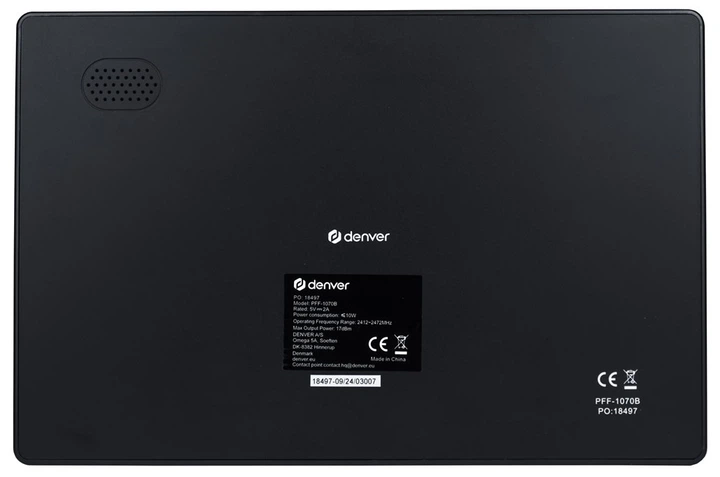 Цифрова фоторамка Denver PFF-1070B 10.1" 16 GB зі стійкою Чорна (5706751080555) - зображення 6