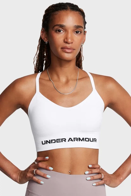 Жіночий білий топ Vanish Seamless Low Bra Under Armour XS 1384417-100 - изображение 2