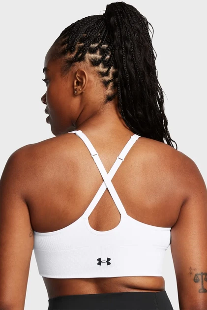 Жіночий білий топ Vanish Seamless Low Bra Under Armour XS 1384417-100 - изображение 3