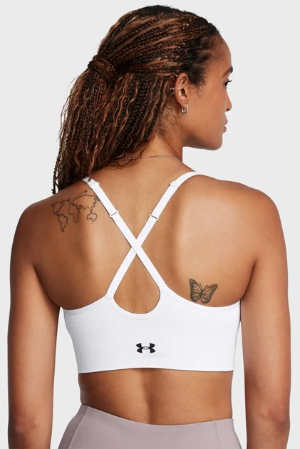 Жіночий білий топ Vanish Seamless Low Bra Under Armour XS 1384417-100 - изображение 4