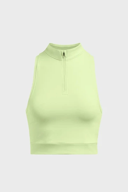 Жіночий салатовий топ Run Anywhere Crop Tank Under Armour L 1386344-383 - зображення 4