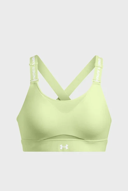 Жіночий салатовий топ UA Infinity High 2.0 Bra Under Armour S D-DD 1384112-384 - Фото 7 Жіночий салатовий топ UA Infinity High 2.0 Bra Under Armour S D-DD 1384112-384 - зображення 7