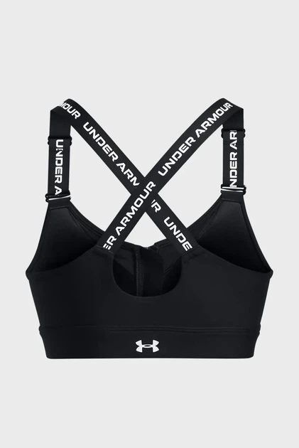 Жіночий чорний топ UA Infinity High Zip 2.0 Bra Under Armour L A-C 1384118-001 - Фото 5 Жіночий чорний топ UA Infinity High Zip 2.0 Bra Under Armour L A-C 1384118-001 - изображение 5