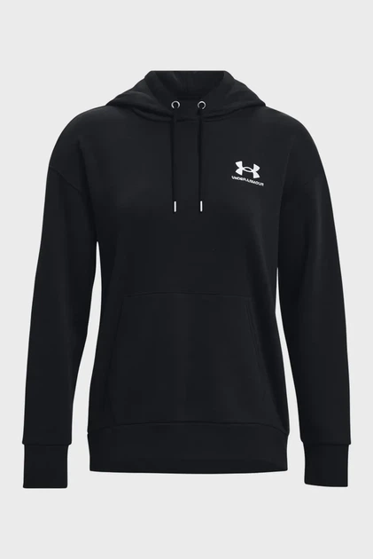 Жіноче чорне худі Essential Fleece Hoodie Under Armour L 1373033-001 - Фото 5 Жіноче чорне худі Essential Fleece Hoodie Under Armour L 1373033-001 - изображение 5