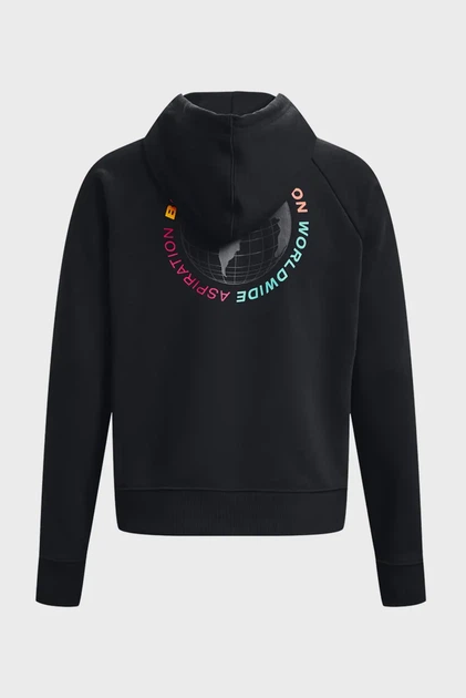 Жіноче чорне худі BHM Heavy Terry Hoodie Under Armour XS 1379038-001 - изображение 6