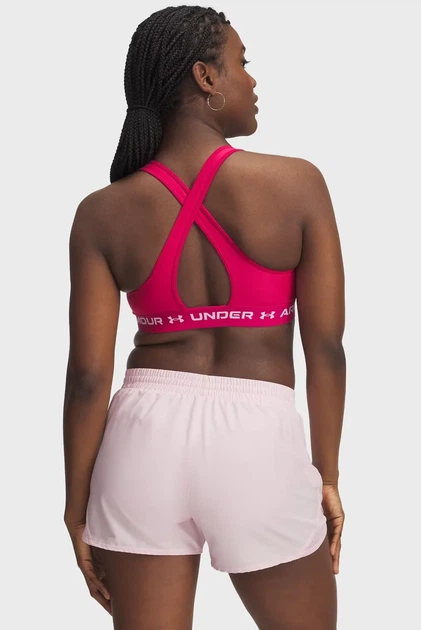 Жіночий малиновий топ Crossback Mid Bra Under Armour SM 1361034-681 - изображение 6