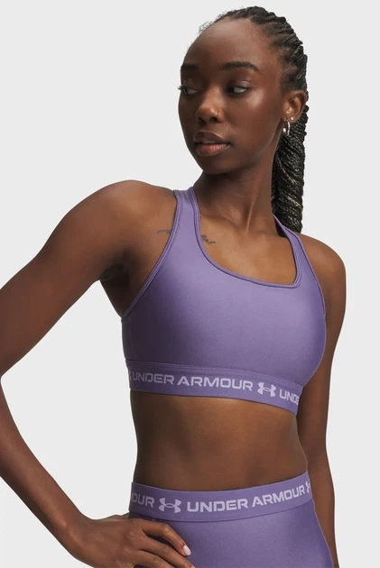 Жіночий фіолетовий топ Crossback Mid Bra Under Armour LG 1361034-520 - Фото 1 Жіночий фіолетовий топ Crossback Mid Bra Under Armour LG 1361034-520 - изображение 1