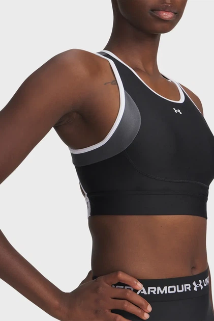Жіночий чорний топ UA Crossback Mid Open Back Under Armour XS 6005838-004 - Фото 4 Жіночий чорний топ UA Crossback Mid Open Back Under Armour XS 6005838-004 - изображение 4