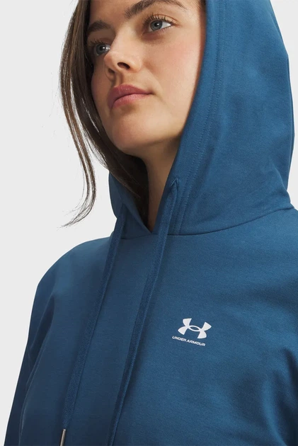 Жіноче синє худе Sport Terry Hoodie-BLU Under Armour LG 6011015-498 - Фото 5 Жіноче синє худе Sport Terry Hoodie-BLU Under Armour LG 6011015-498 - зображення 5