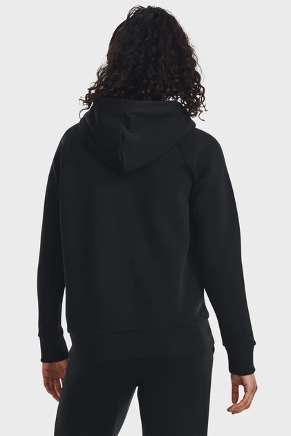 Жіноче чорне худі UA Rival Fleece Big Logo Hdy Under Armour XL 1379501-001 - изображение 3
