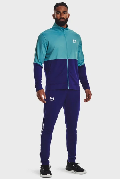 Чоловіча спортивна кофта UA PIQUE TRACK JACKET Under Armour M 1366202-433 - Фото 2 Чоловіча спортивна кофта UA PIQUE TRACK JACKET Under Armour M 1366202-433 - изображение 2