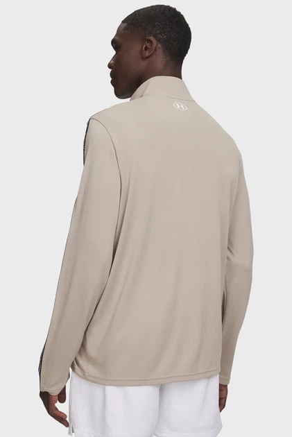 Чоловіча бежева спортивна кофта UA Tech Taping 1/2 Zip-BRN Under Armour SM 6012357-203 - Фото 3 Чоловіча бежева спортивна кофта UA Tech Taping 1/2 Zip-BRN Under Armour SM 6012357-203 - изображение 3
