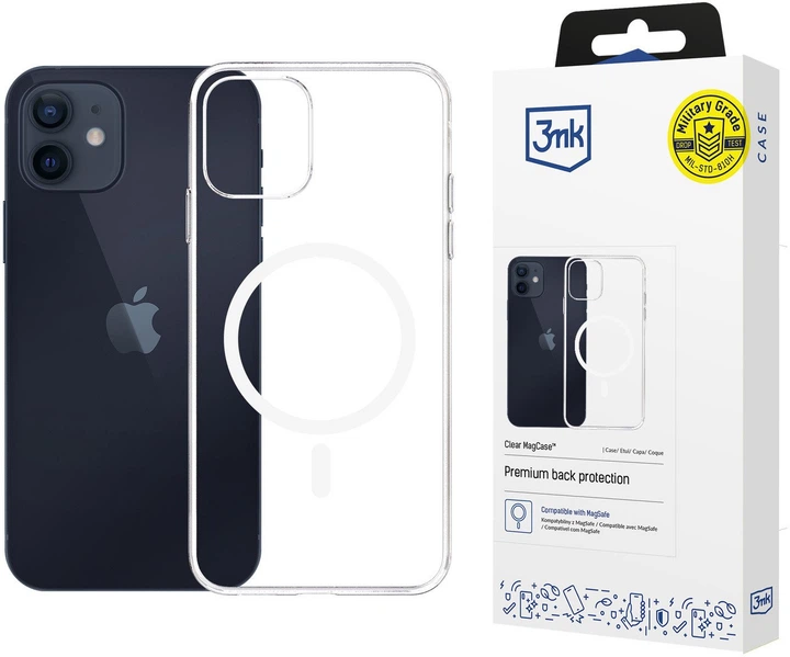 Etui 3MK Clear MagCase do Apple iPhone 12/12 Pro (5903108586962) - obraz 4