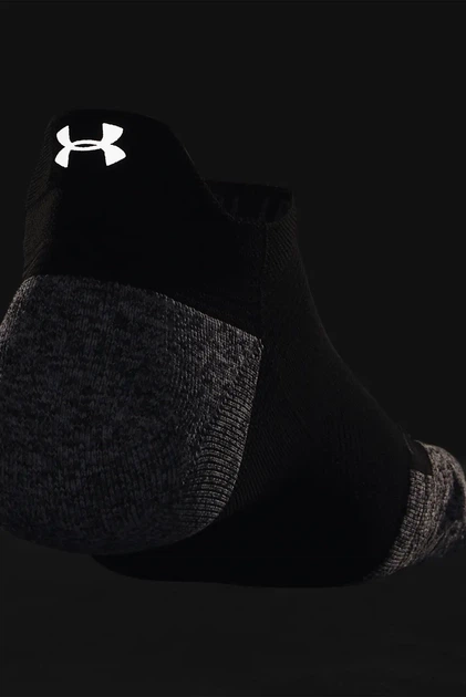 Чорні шкарпетки UA AD Run Cushion 1pk NS Tab Under Armour XL 1376075-001 - зображення 2
