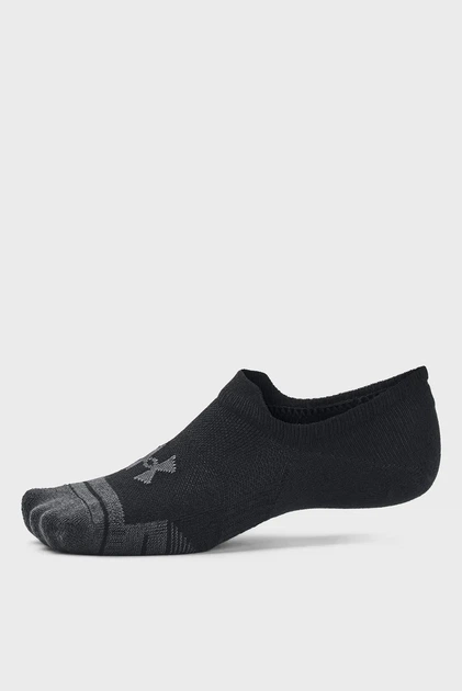 Чорні шкарпетки (3 пари) UA Performance Tech 3pk ULT Under Armour XL 1379502-001 - изображение 3