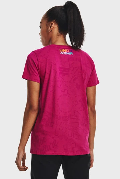 Жіноча рожева футболка UA BHM SS Under Armour XS 1378957-605 - изображение 3